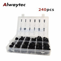 Kit de clips de fixation automatique 240/350/415pc rivet de goupille de retenue à vis mixte pour voiture trou d'aile pare-chocs garniture de porte panneau pare-brise