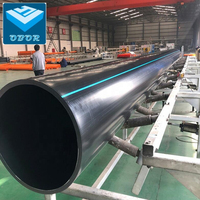 Tuyau en PEHD DN16-DN1600 pour l'alimentation en eau, tuyau en plastique PE 100 pour l'irrigation agricole et le drainage
