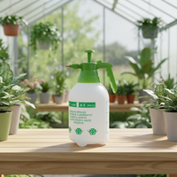 Farmjet Semprotan Plastik Portabel 2000ML, Botol Plastik Genggam Tekanan Rumah Tangga untuk Penyiraman Pembersihan