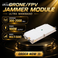 Module amplificateur de puissance RF GaN SSPA Dewin 300-2000 MHz 100 W, amplificateur à semi-conducteurs large bande pour radar, SATCOM, système anti-drone
