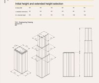 Columna de Accionamiento Lineal Telescópica Rectangular para Control de Altura de Robot
