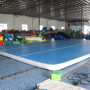 <b>Inflatable</b> Drop Stitch DWF PVC Floor Tumbling Gymnastics Airtrack Durable Air Track Mat <b>Inflatable</b> Gym Mats with Air Pump - Product Image 2