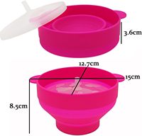 Machine à popcorn à air chaud pour la maison, pliable, en silicone, pour faire du popcorn