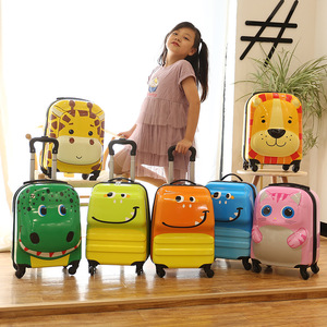 <span class=keywords><strong>Maleta</strong></span> <span class=keywords><strong>Infantil</strong></span> con <span class=keywords><strong>Ruedas</strong></span> 3D de Dibujos Animados, 18 Pulgadas, para Niños y Niñas, con Diseño de Animales, Universal - Product Image 6