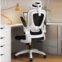 Nouveau design Accoudoir rabattable Support lombaire à dossier haut Chaise ergonomique en maille d'ordinateur Chaise de bureau de direction pivotante confortable