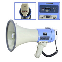 Superaltavoz portátil profesional para exteriores, megáfono de voz de 50 vatios, con micrófono adicional