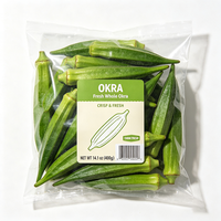 Étiquettes personnalisées Haoxuan pour l'emballage des okras, autocollantes, imperméables, imprimées, pour la marquage des produits frais