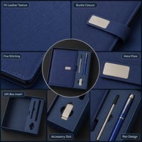 Set de Regalo de Cuaderno y Bolígrafo con Logotipo Personalizado, Set de Escritura Ejecutivo en Varios Colores con Caja Premium para Regalos Corporativos