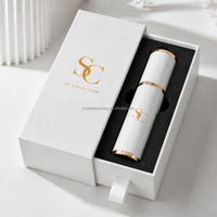 Flacon vaporisateur de parfum de haute qualité, flacon de parfum de poche pour voyage, flacons d'huile parfumée 5ml 10ml, flacon de parfum de luxe en cuir PU avec boîte