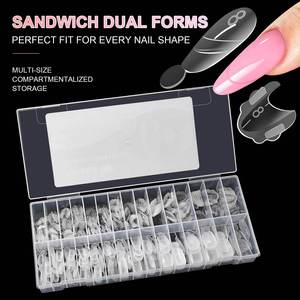 Formas para Extensión de Uñas Postizas, <span class=keywords><strong>Diseño</strong></span> Innovador en Forma de Escalera, Forma Ovalada de Plástico, <span class=keywords><strong>Diseño</strong></span> de Punta de Dedo, Extensiones de Uñas en Capas, <span class=keywords><strong>Manicura</strong></span> - Product Image 3