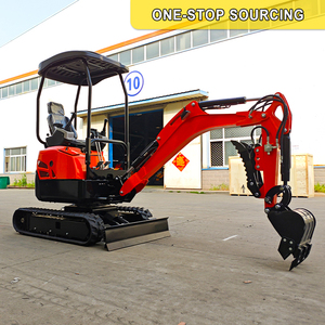 Livraison gratuite, certification CE, Euro 5, mini-excavatrice sur chenilles de 1,3 tonne, moteur Kubota, modèle complet pour ferme et jardin, neuve - Product Image 1