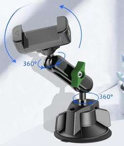 Soporte de Teléfono para Coche de Escritorio en Tendencia, Rotación 360°, Brazo Largo Flexible de Aluminio, Clip de Fijación para Teléfono - Product Image 3