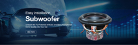 DA-500 prix de gros 10 "1200 Watt chargé Porté Subwoofer Audio voiture chargée boîtiers
