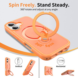 เคสโทรศัพท์แบบหมุนได้ 360 องศา สำหรับ <span class=keywords><strong>iPhone</strong></span> 17 Pro <span class=keywords><strong>Max</strong></span> พร้อมแม่เหล็กกันกระแทก TPU+PC รองรับการชาร์จไร้สายและป้องกันรอยนิ้วมือ - Product Image 6