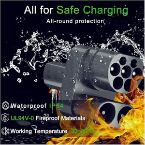 Adaptateur Supercharger <span class=keywords><strong>Tesla</strong></span> pour CCS2 vers <span class=keywords><strong>Tesla</strong></span> DC+AC pour Model Y 3 S X, connecteur EV, adaptateur EV - Product Image 5