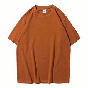 Cut Sew Manufacturing Company Custom Clothing Men's T-Shirts 280Gsm Heavy Cotton Regular Fit <b>Drop</b> Shoulder Print Hip Hop - Product Image 4