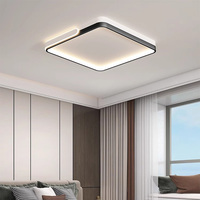 Plafonnier nordique contemporain noir rond luminaires LED maison décorative pour salon chambre
