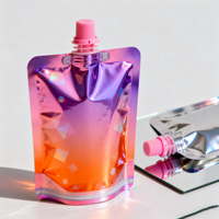 Pochettes à bec verseur pour gel cosmétique, rechargeables, 50/250/500 ml, petit format de voyage