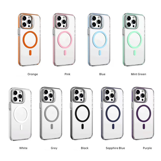 Phone Accessories  Transparent  PC Anti-drop Mobile Phone  Case with Magnetic Function  for Apple for iPhone 16/17 Pro Max