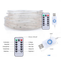 Guirlande Lumineuse Intérieur Led Corde Tube Chambre Changement de Couleur Extérieur Guirlande Lumineuse Néon Usb Fée Chambre Corde Lumières Intérieur