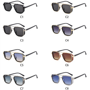 Custom Logo 2026 Vintage <b>Small</b> <b>Frame</b> Pilot Sun Glasses UV400 Metal Square Polarized <b>Sunglasses</b> for Men Women - Product Image 5