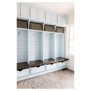 Prima Practical Entryway Wardrobe With Integrated Shoe Bench for Villa Household <strong>Mudroom</strong> Hallway Storage <strong>Closet</strong> - Product Image 2