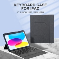 Neue Tastaturhülle für iPad 10. Generation Combo Anpassbare RGB-Hintergrundbeleuchtung Trackpad 3 Tasten Stifthalter USB-Schnittstelle