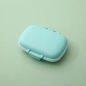 Portable Pocket Pill Box 8 Compartments Weekly 7 Days Pill Box Medicine Case Dispenser Storage Container