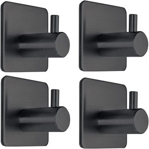 Toalla de baño Ropa Gancho adhesivo Cocina Autoadhesivo Ganchos de pared de acero inoxidable - Product Image 5
