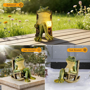 Encantadora Estatua de Rana con Energía Solar, Miniatura, Impermeable IP65, Decoración de Jardín, Luces LED, Jardín de Hadas, Patio, Césped, Regalo - Product Image 4