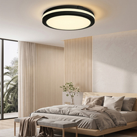 Plafonnier LED Minimaliste Moderne 110V en Plastique, Luminaire Encastré ou à Fixation Murale pour Salon, Chambre et Maison