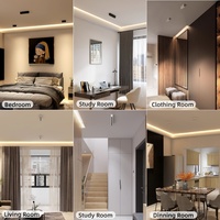 Ecolux CE ETL SAA Projecteur LED Linéaire Anti-éblouissement Encastré 6W 10W en Aluminium pour Hôtels et Magasins Intérieurs