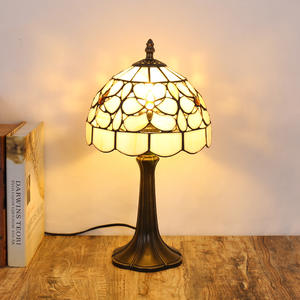 Lámpara de Noche de Vitral Creativa de Estilo Retro Campestre para Dormitorios, Oficinas, Estilo de Diseño Europeo, con Batería para Hoteles y Cafeterías - Product Image 3