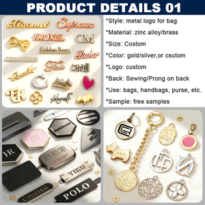 Fabricante personalizado ropa nombre grabado Etiqueta de <span class=keywords><strong>Metal</strong></span> bolsos personalizados <span class=keywords><strong>Metal</strong></span> Logo placa etiqueta para bolsa Hardware/ropa - Product Image 2
