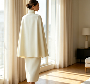 Ensemble deux pièces pour femmes, col roulé à manches longues, robe moulante midi élégante, <span class=keywords><strong>robes</strong></span> <span class=keywords><strong>de</strong></span> <span class=keywords><strong>soirée</strong></span> formelles, <span class=keywords><strong>robes</strong></span> <span class=keywords><strong>de</strong></span> fête pour femmes - Product Image 4
