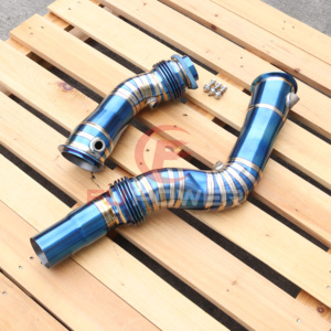 Турбо-титановые водосточные трубы для BMW <span class=keywords><strong>2</strong></span> серии F87 M2 Competition F80 M3 F82 F83 M4 S55 новое состояние - Product Image 1