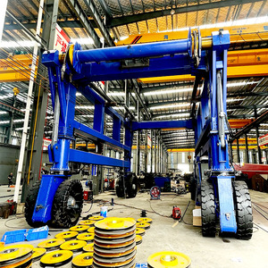 مخصصة 4 عالية المطاط الكهربائية Tyred 40 قدم 30 طن 60 طن 80 طن حاوية متعددة الوظائف ناقلة رافعة السعر للميناء - Product Image 4