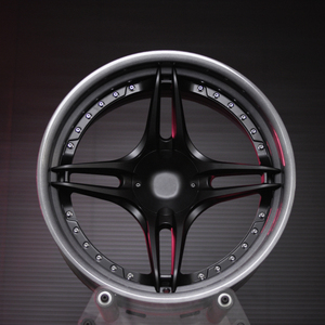 Jantes forgées sur mesure en deux parties, à profil profond, 19 et 20 pouces, 5x112, noires avec lèvres brossées, pour <span class=keywords><strong>Audi</strong></span> RS6 R8 S5 A7 RS5 - Product Image 1