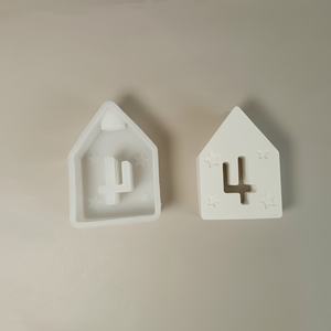 S0111 Ins Star <b>House</b> 3D Silicone Cake Mold Six Family Home Decor Figurines Ornaments for Cupcake Baking Bag Packed - Product Image 2