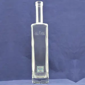 Bottle For Spirits Bulk Production 750ml Glass Vodka Wine Bottle Cork Top Spirit Drink Glass Bottle For Liquor