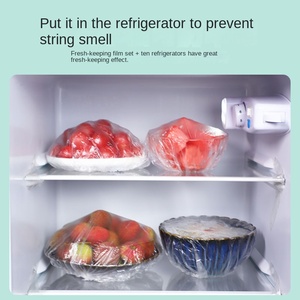 Film de conservation alimentaire jetable en élastomère transparent pour réfrigérateur, bol à nourriture restante - Product Image 2