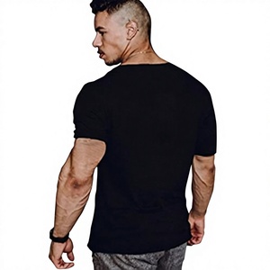 เสื้อยืดคอกลมแขนสั้นสีพื้นสำหรับผู้ชาย สวมใส่สบายๆ - Product Image 2