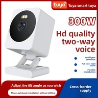 Caméra étanche Tuya avec capteur CMOS 3MP, audio bidirectionnel et vision nocturne pour la surveillance de bébé et la surveillance à distance