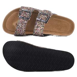 Letto da donna 2 spalline <span class=keywords><strong>con</strong></span> fibbia regolabile Slip on sandali Slide Musles <span class=keywords><strong>sughero</strong></span> sandali muli <span class=keywords><strong>pantofole</strong></span> <span class=keywords><strong>con</strong></span> prezzo basso - Product Image 2