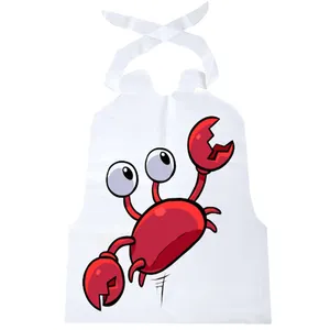 Personal Disposable Crab Bib Aprons Adult Tie Back Poly Bibs Protect Clothes For Men Women Ideal Adult Bibs For Restaurant