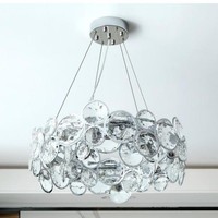 Lustre en cristal minimaliste ANNO, luminaire de plafond LED pour l'éclairage d'appartements