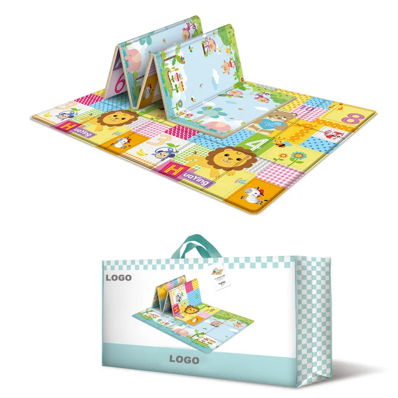 Игровой коврик Xpe из пены, детский большой складной водонепроницаемый ковер для ползания, детские толстые складные мягкие игровые коврики