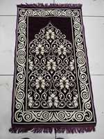 Tapis de prière islamique Janamaz, tissu doux, pliable, antidérapant, confortable, imprimé, tapis de prière floral, antidérapant, voyage
