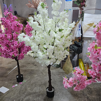 Arbre artificiel de cerisier en soie de luxe MILE, fausses fleurs de sakura pour la maison, le bureau, Noël, le Nouvel An, Halloween