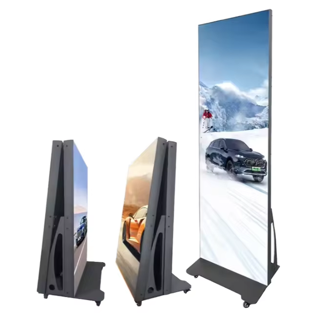 Foldable LED Poster Screen P1.25 P1.53 P1.86 P2 P2.5 Portable LED Display for Exhibition Event Display